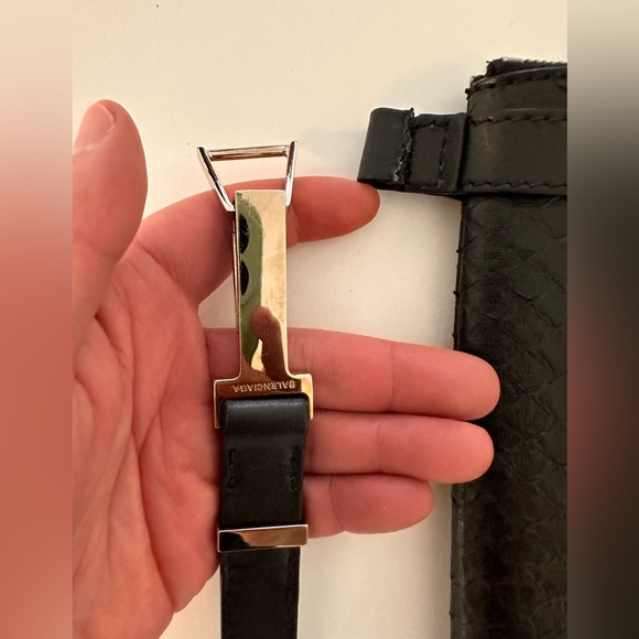 Balenciaga python / leather pouch - Picture 7 of 7